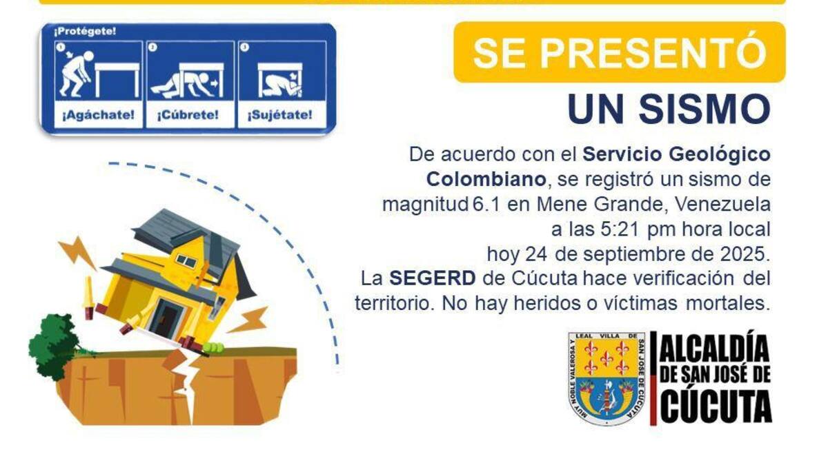 Organismos de socorro entregan recomendaciones frente a los sismos presentados en zona de frontera