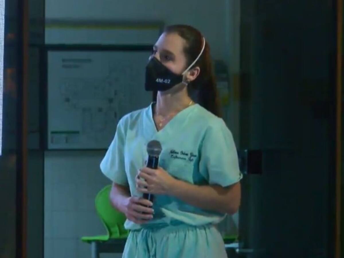 VIDEO: Ella será la primera persona que se vacune en Bucaramanga