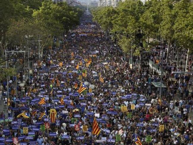 Fotos: En Barcelona salieron a marchar contra las amenazas de terror