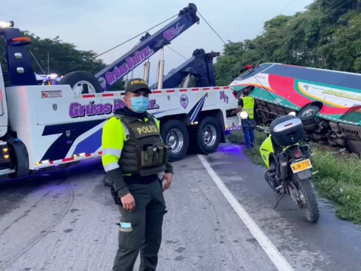 Cuatro persona heridas en accidente de tránsito en la Vía de la Cordialidad