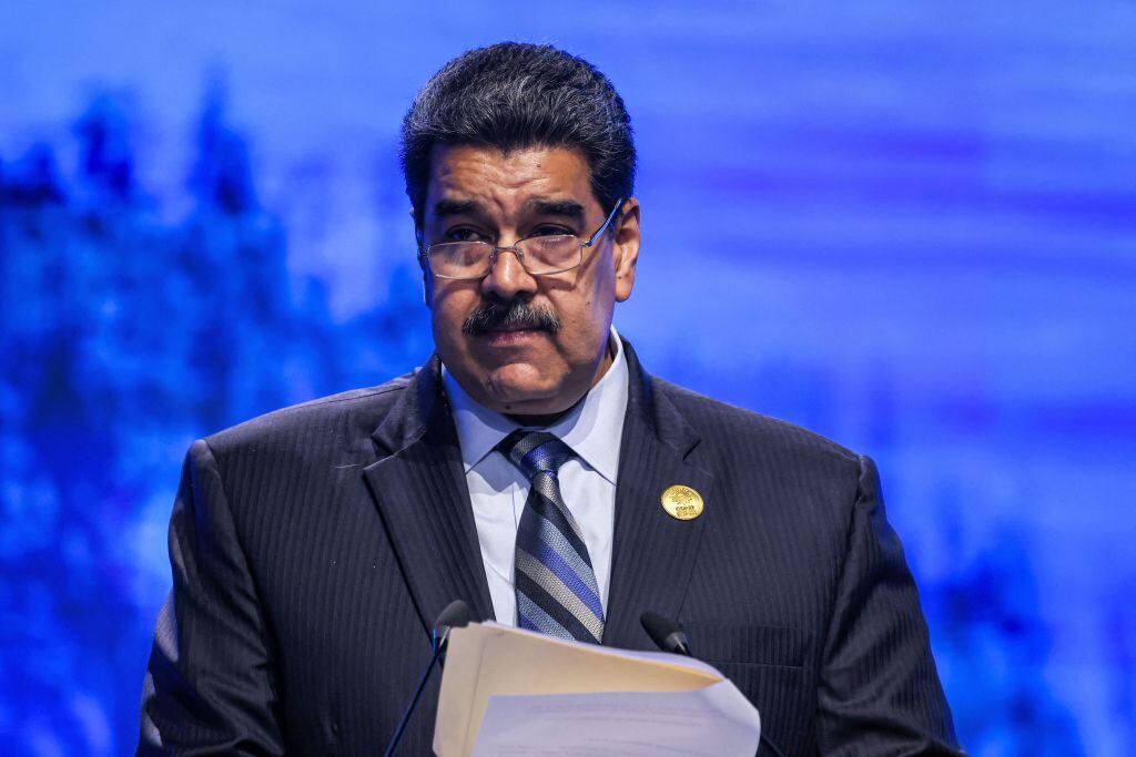 Nicolás Maduro. (Photo by AHMAD GHARABLI/AFP via Getty Images)