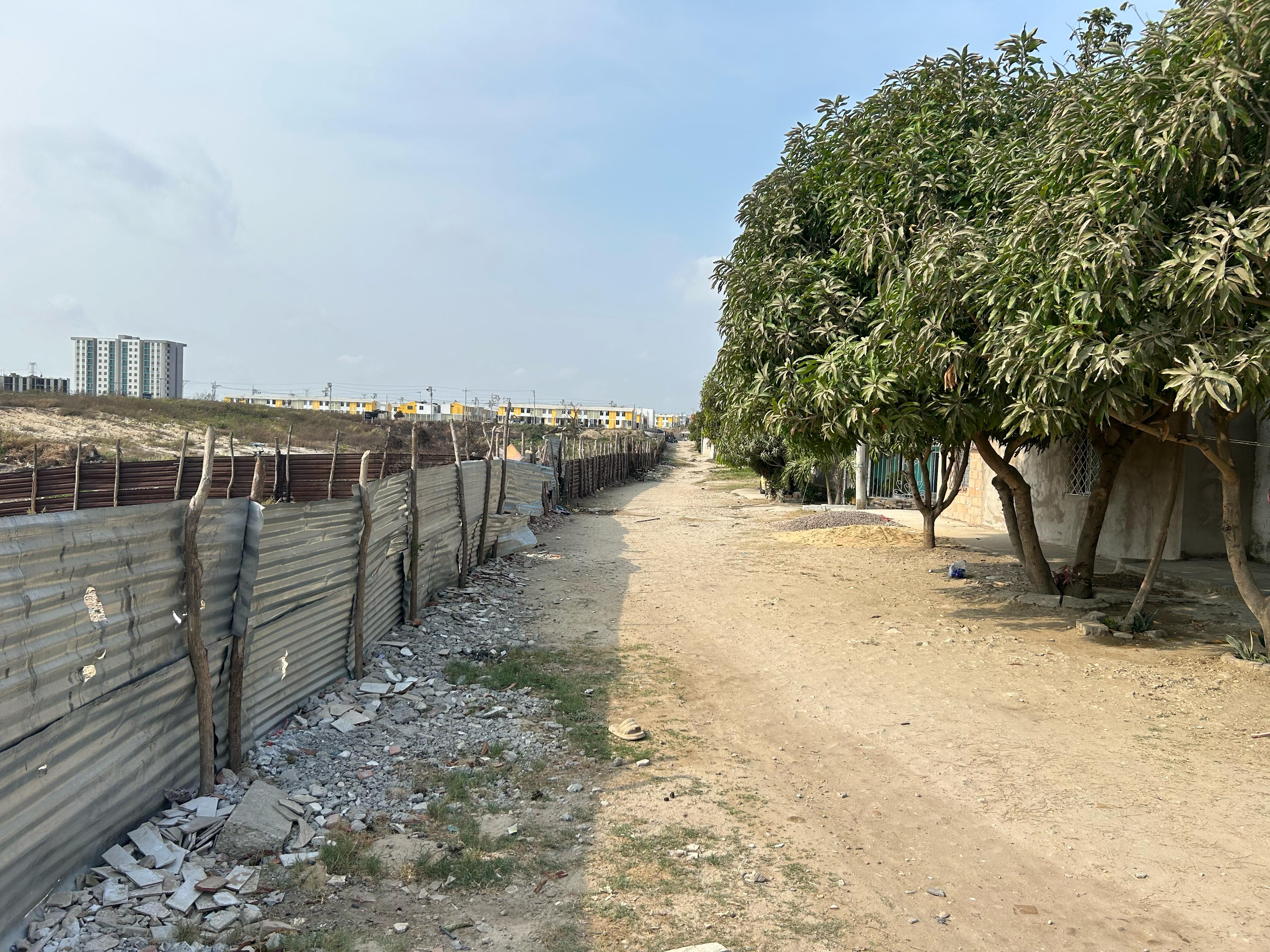 Sector donde se encontraba el menor.