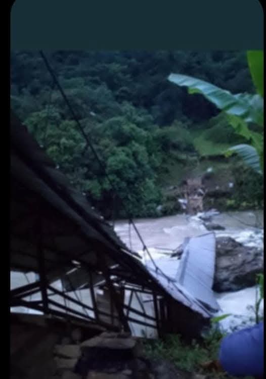 Puentes inhabilitados frontera Colombo- ecuatoriana.