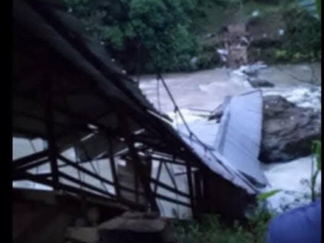 Puentes inhabilitados frontera Colombo- ecuatoriana.