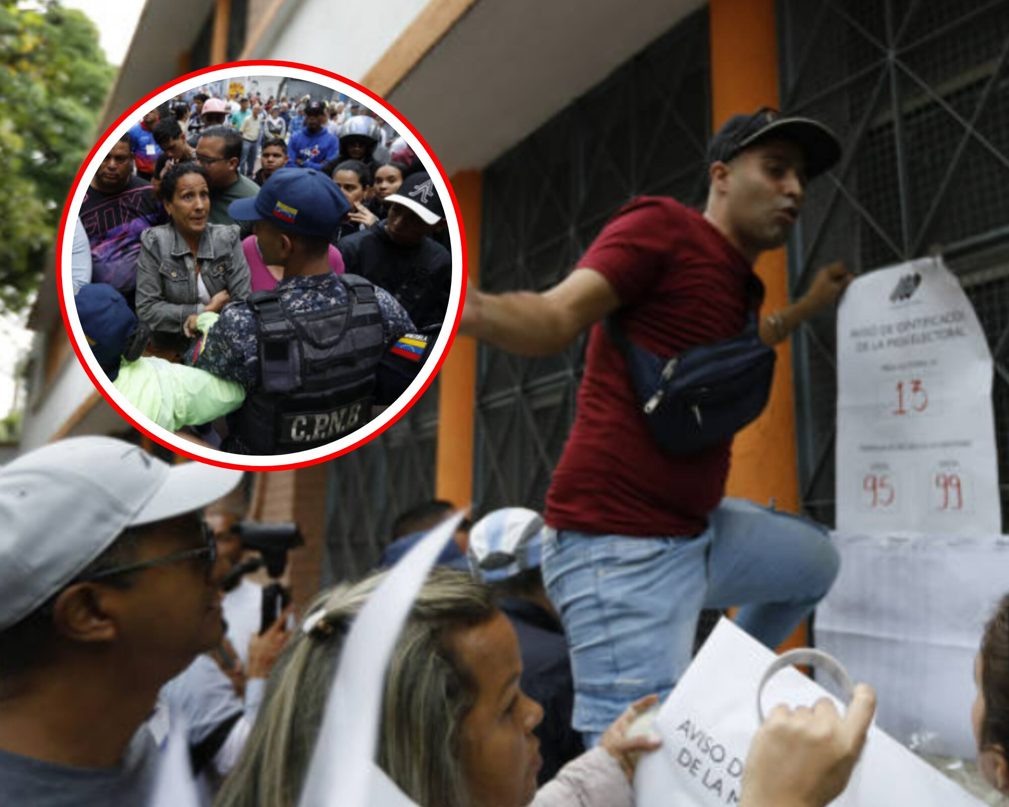 Cientos de venezolanos  han protestado y denunciado irregularidades y problemas para ejercer su derecho al voto. 
(Foto: Getty / Caracol Radio )