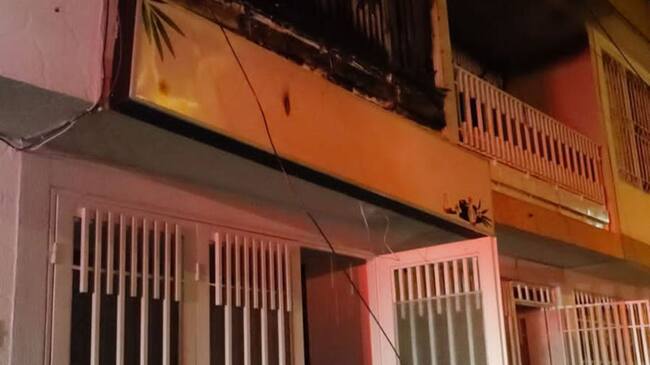 Incendio en el barrio Los Parrales