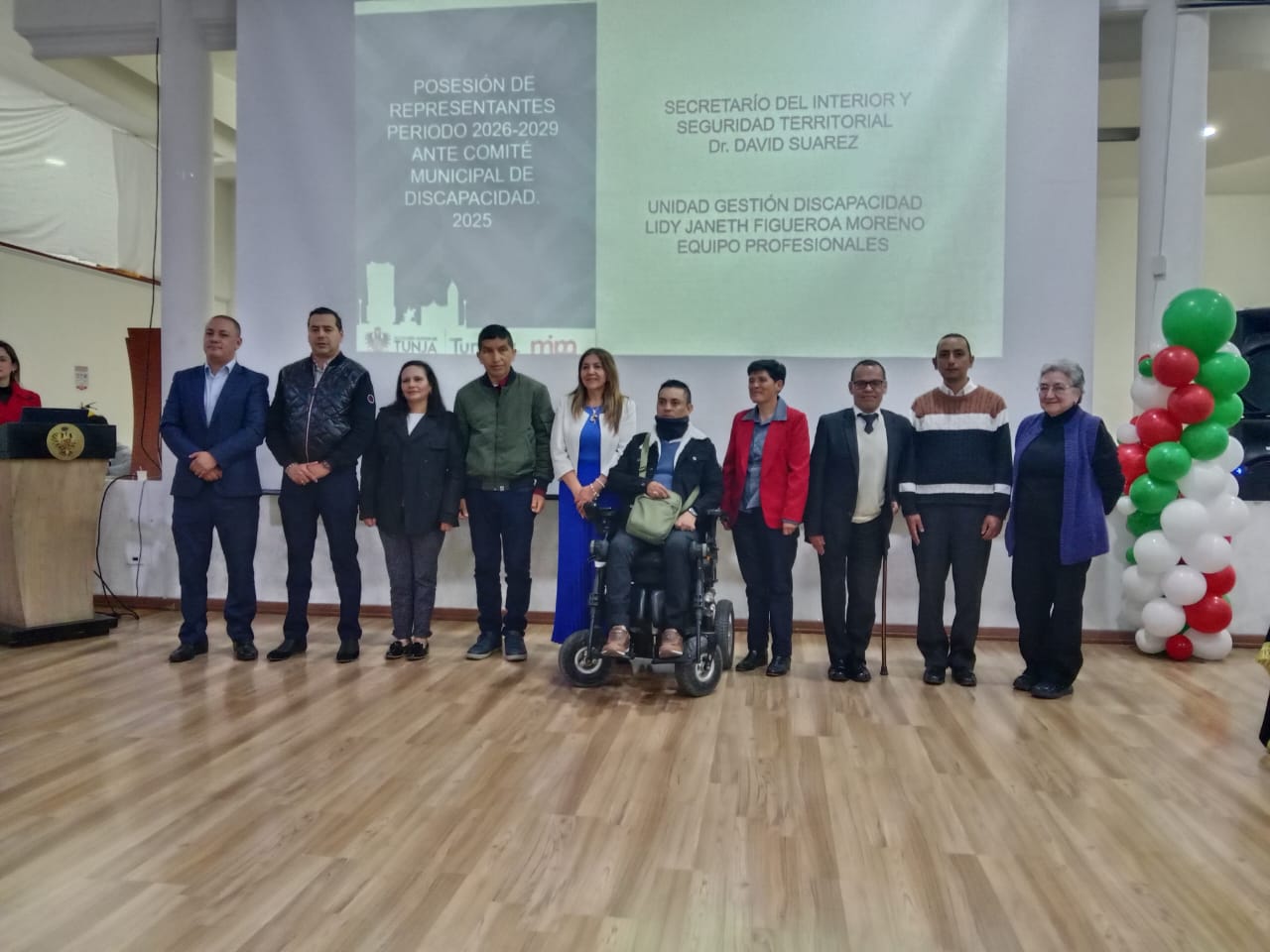 Posesión Comité Municipal de Discapacidad (Tunja) / Foto. Suministrada.