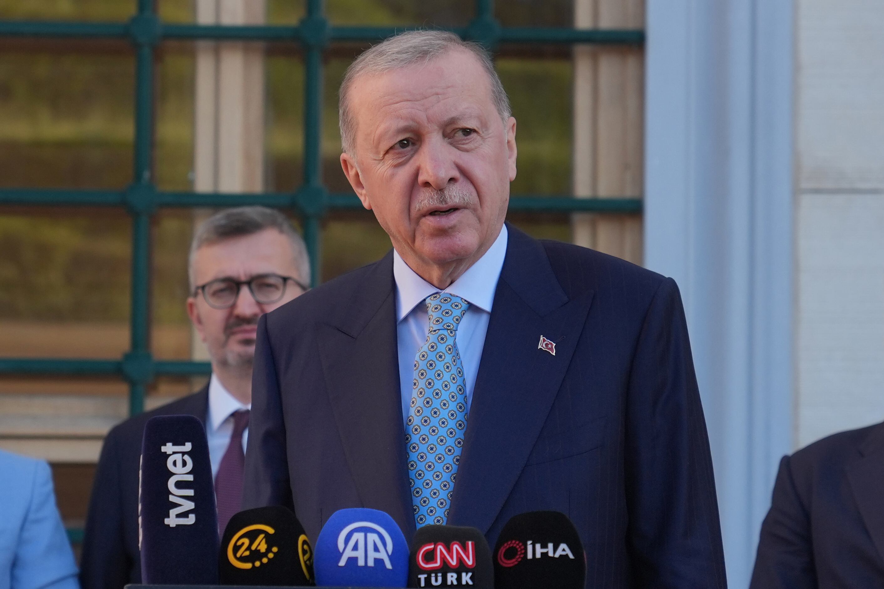 Rueda de prensa del presidente Turco Recep Tayyip Erdogan: Getty Images.