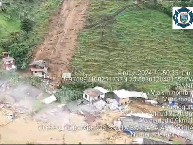 En la emergencia no hubo víctimas fatales, según el reporte preliminar de las autoridades. Foto: Denuncias Antioquia.