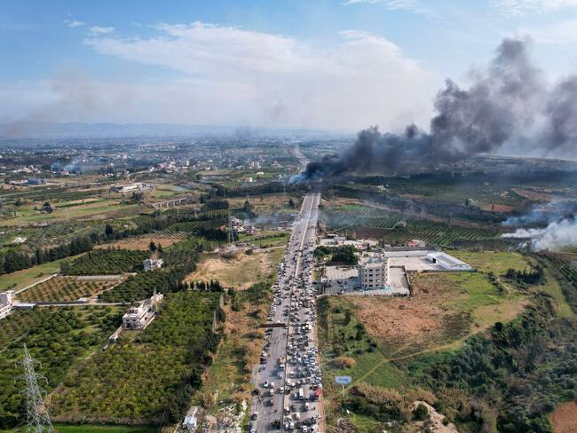 JABLEH (SIRIA) Las fuerzas de la nueva administración siria mandan refuerzos a Jableh, en la provincia costera de Latakia, donde se están produciendo intensos choques con combatientes leales al antiguo régimen del derrocado presidente Bachar al Asad. EFE/Yahya Nemah