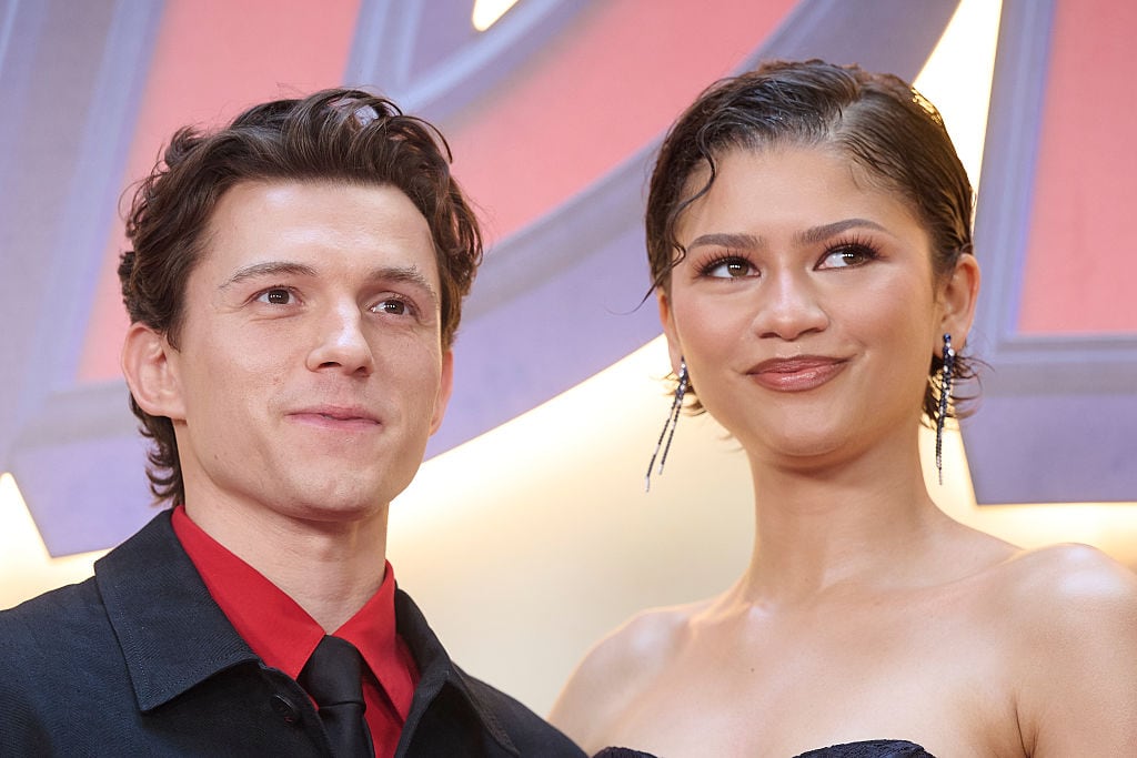 MADRID, SPAIN - JUNE 15: Actor Tom Holland and actress Zendaya attend to photocall of Spider-Man: Brand New Day at Four Season Hotel on June 15, 2026 in Madrid, Spain. (Photo by Borja B. Hojas/Getty Images)