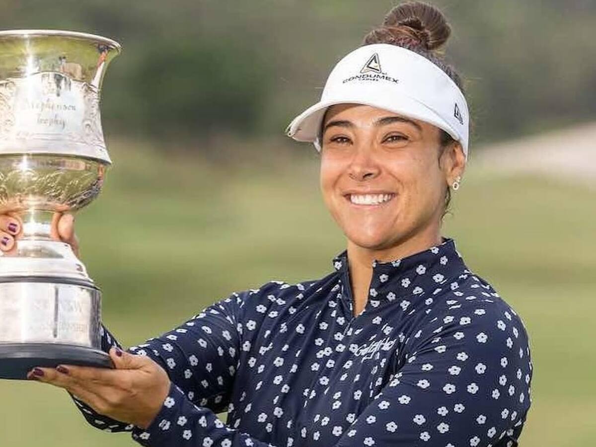 María José Uribe se proclamó campeona del Abierto de golf de Nueva Gales