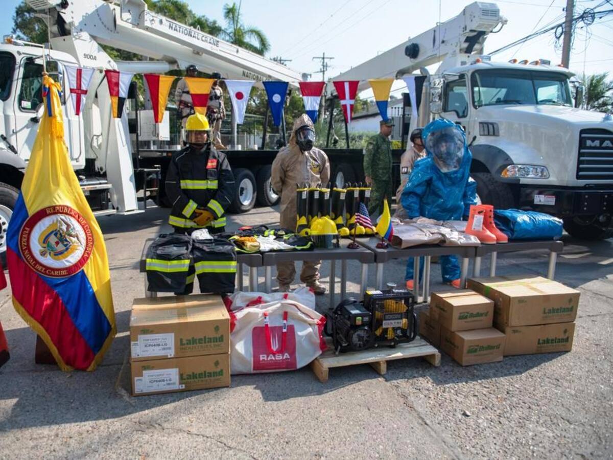 Estados Unidos donó material para Compañia de Atención de Desastres de la Armada