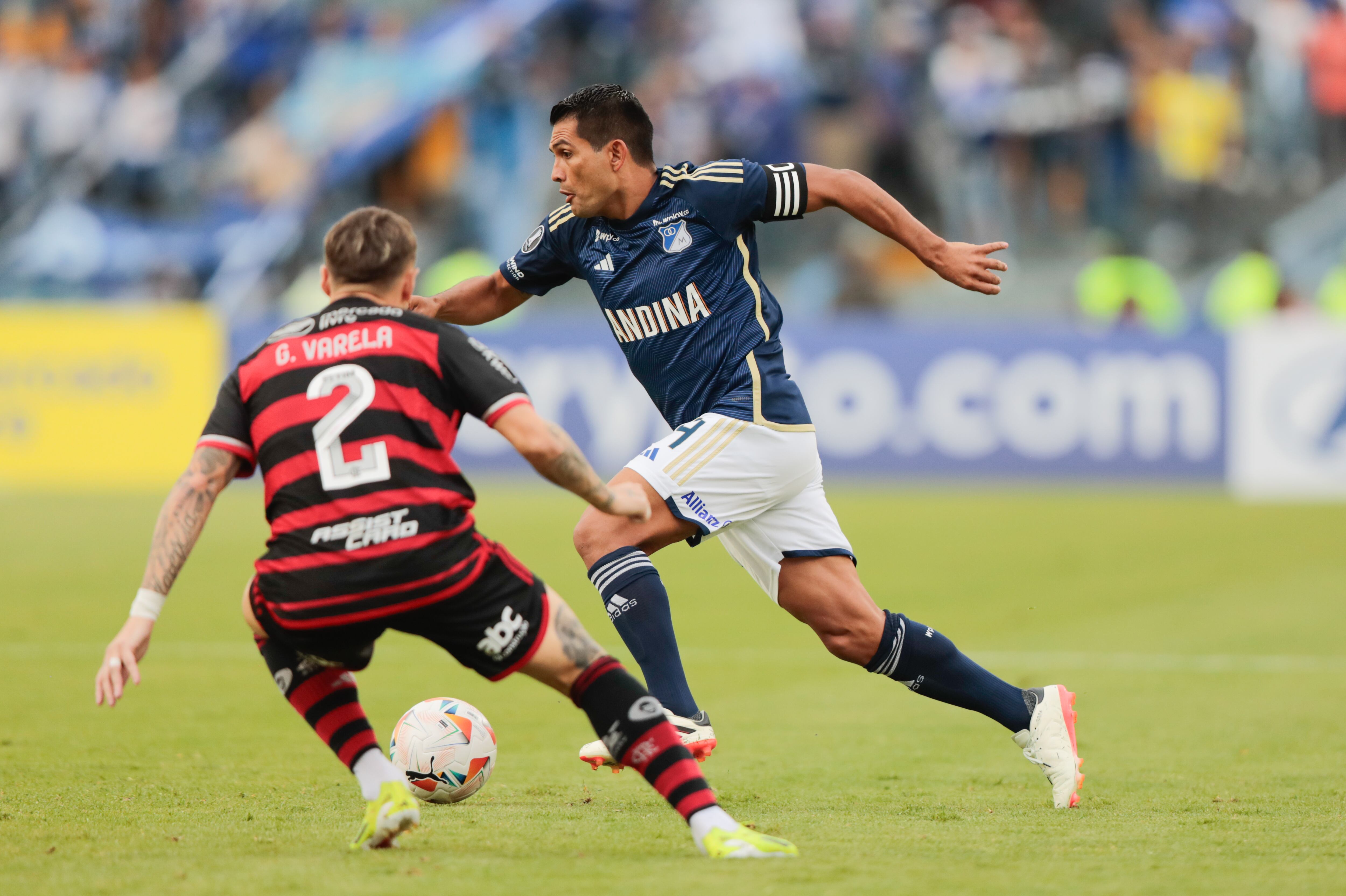 Millonarios Vs. Flamengo. (Photo by Andres Rot/Getty Images)
