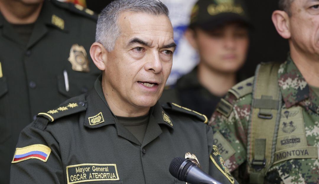 El general Óscar Atehortúa, director de la Policía