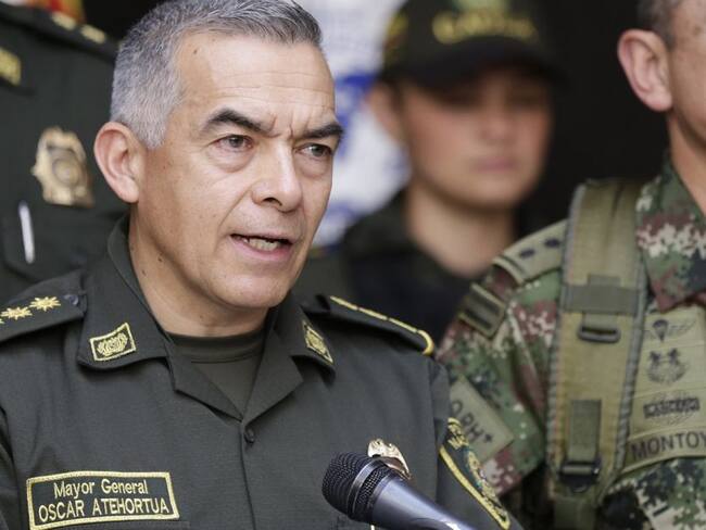 El general Óscar Atehortúa, director de la Policía