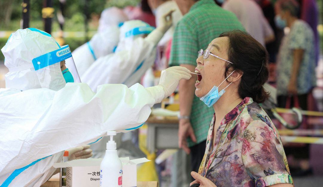 Pruebas de COVID en Nanjin