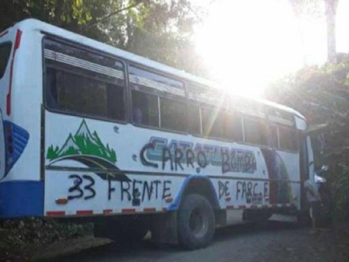 Descartan explosivos en bus intermunicipal en el Catatumbo