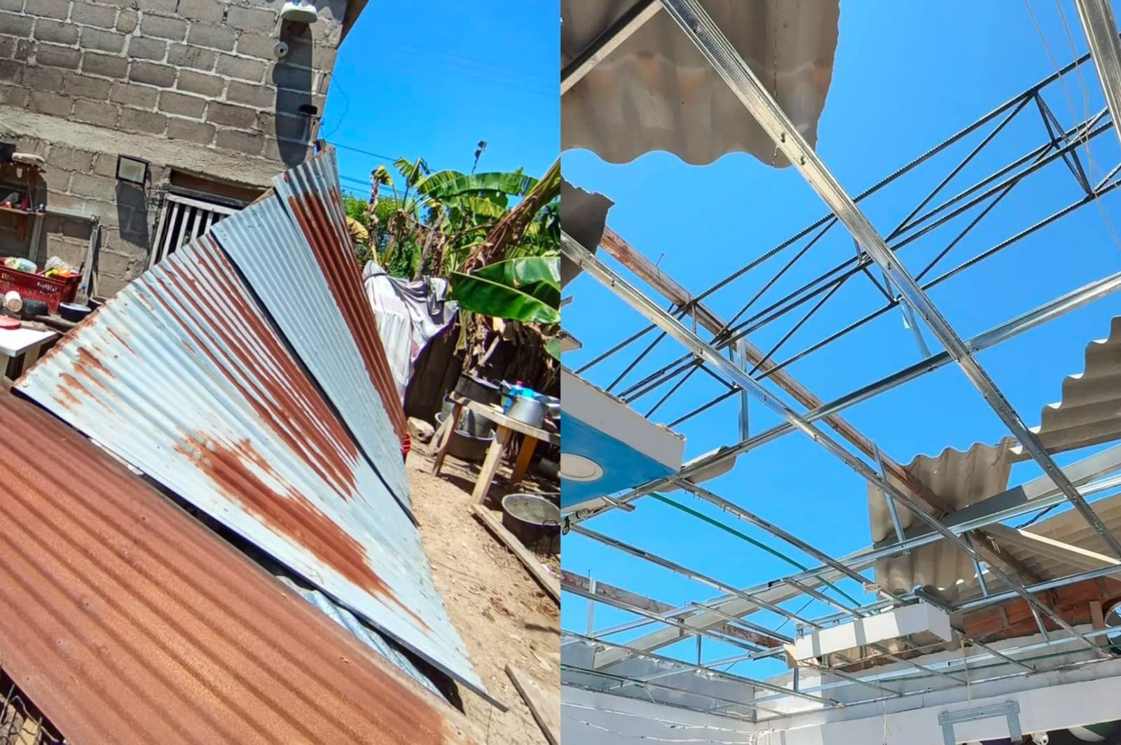 Más de 200 viviendas resultaron afectadas tras fuerte vendaval en Algarrobo, Magdalena
