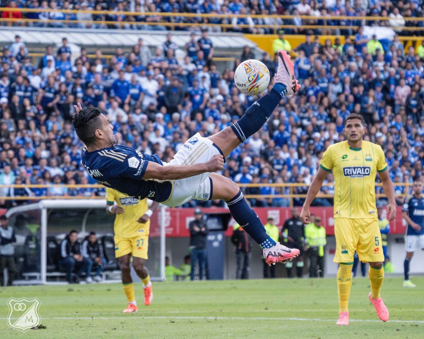 Falcao es el jugador que más remates ha realizado en el inicio del campeonato / Twitter: @MillosFCOficial.