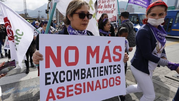 Rechazo a los asesinatos de excombatientes / Foto: @Ccajar