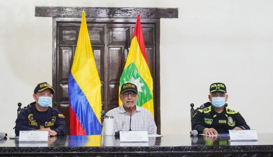 El alcalde junto con la Policía y la Armada, entregaron un balance de los operativos realizados durante la última semana en Cartagena