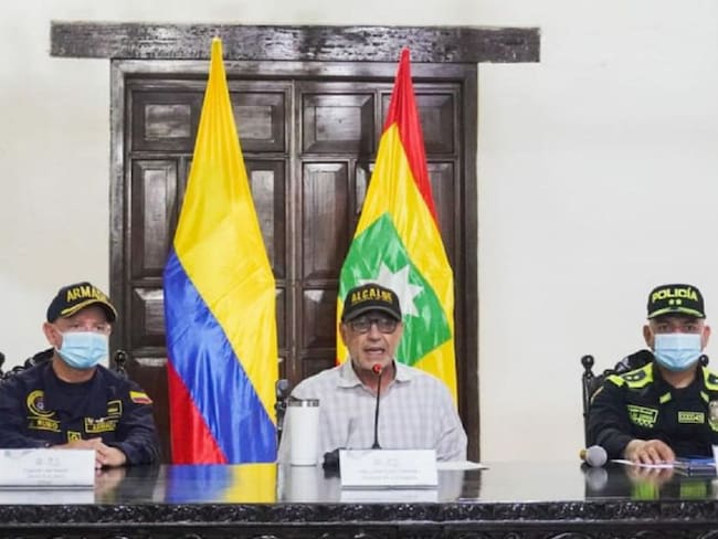 El alcalde junto con la Policía y la Armada, entregaron un balance de los operativos realizados durante la última semana en Cartagena