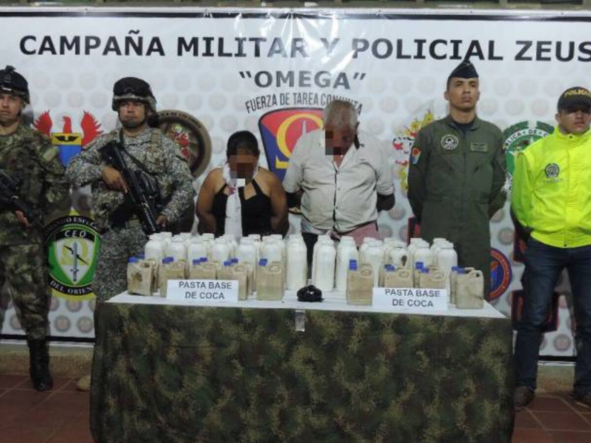 Millonario cargamento de pasta base de coca incautado en el Guaviare