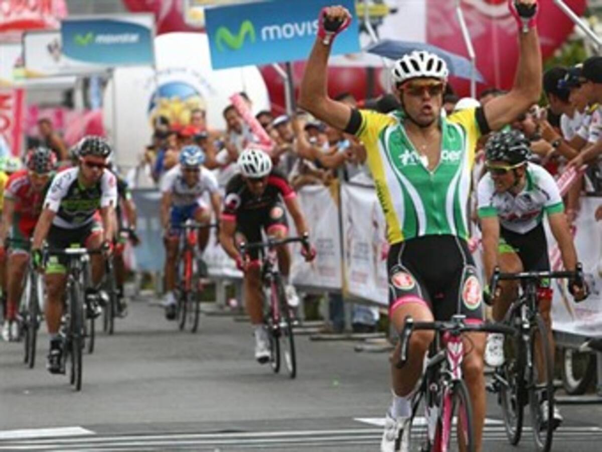 El italiano Andrea Pasqualon ganó la séptima etapa de la Vuelta a Colombia