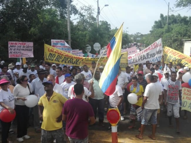 Hoteleros comerciantes y comunidad del Golfo de Morrosquillo protestan por instalación de un peaje entre Coveñas y Tolú en Sucre
