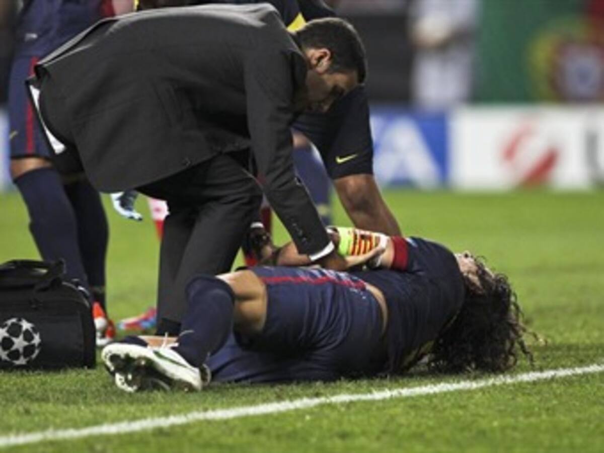 Puyol estará mínimo seis semanas por fuera de las canchas