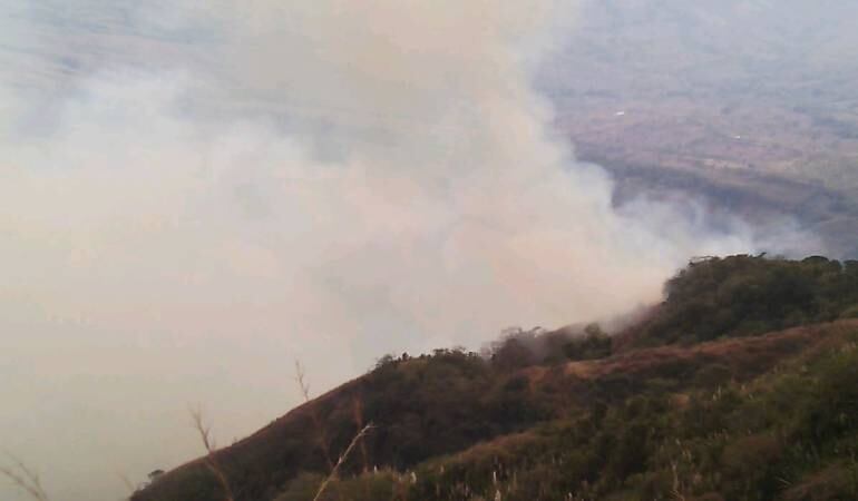 Riesgo por incendios forestales en municipios de Caldas