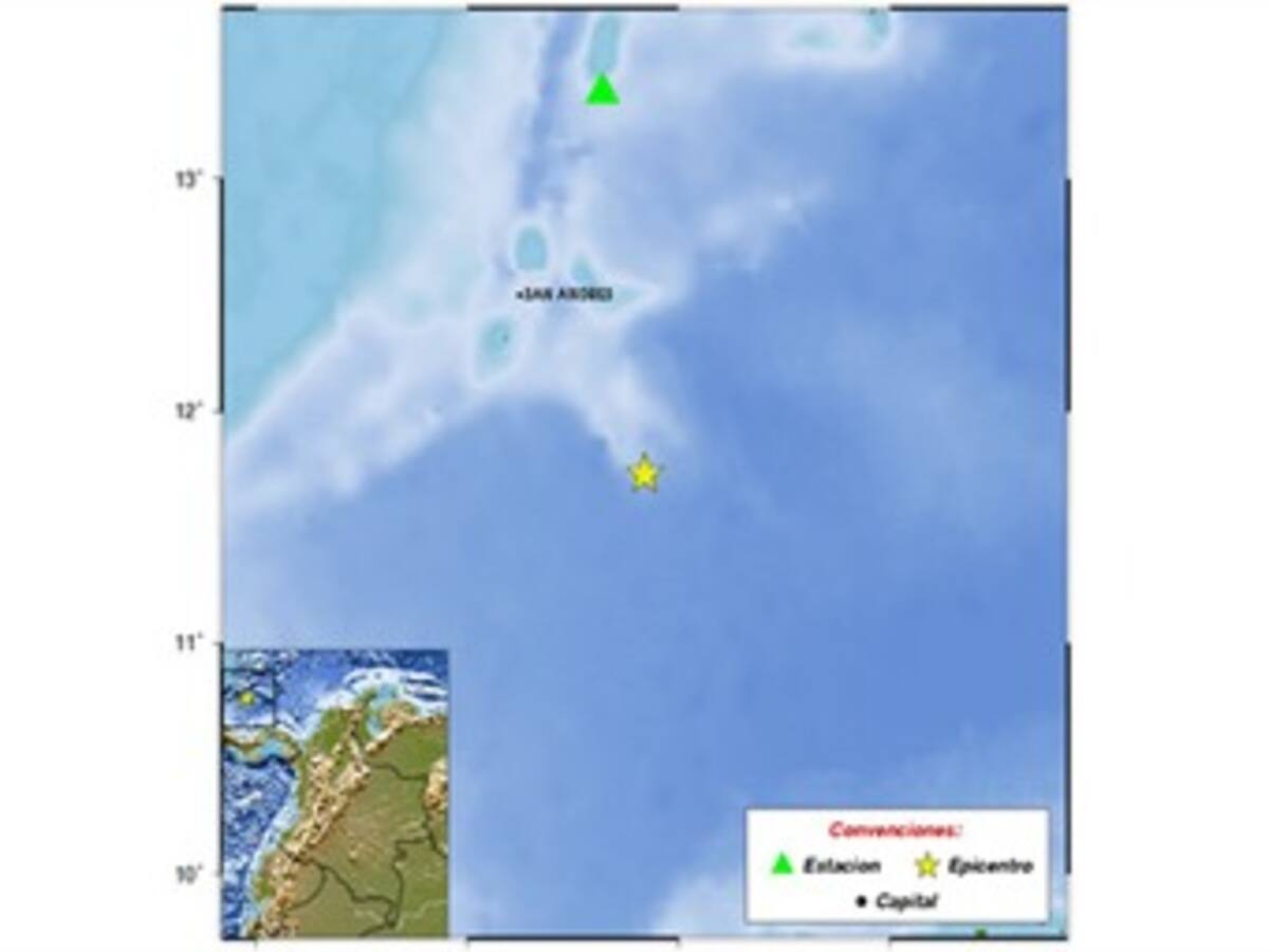 Temblor de 4,6 grados en San Andrés