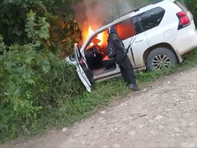 Enfrentamientos entre el ELN y las disidencias de las Farc e Tibú. / Foto: Cortesía.