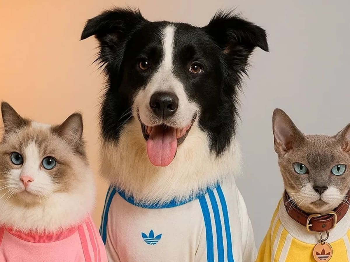 Adidas apuesta por las mascotas: así es su nueva línea de moda deportiva para perros y gatos