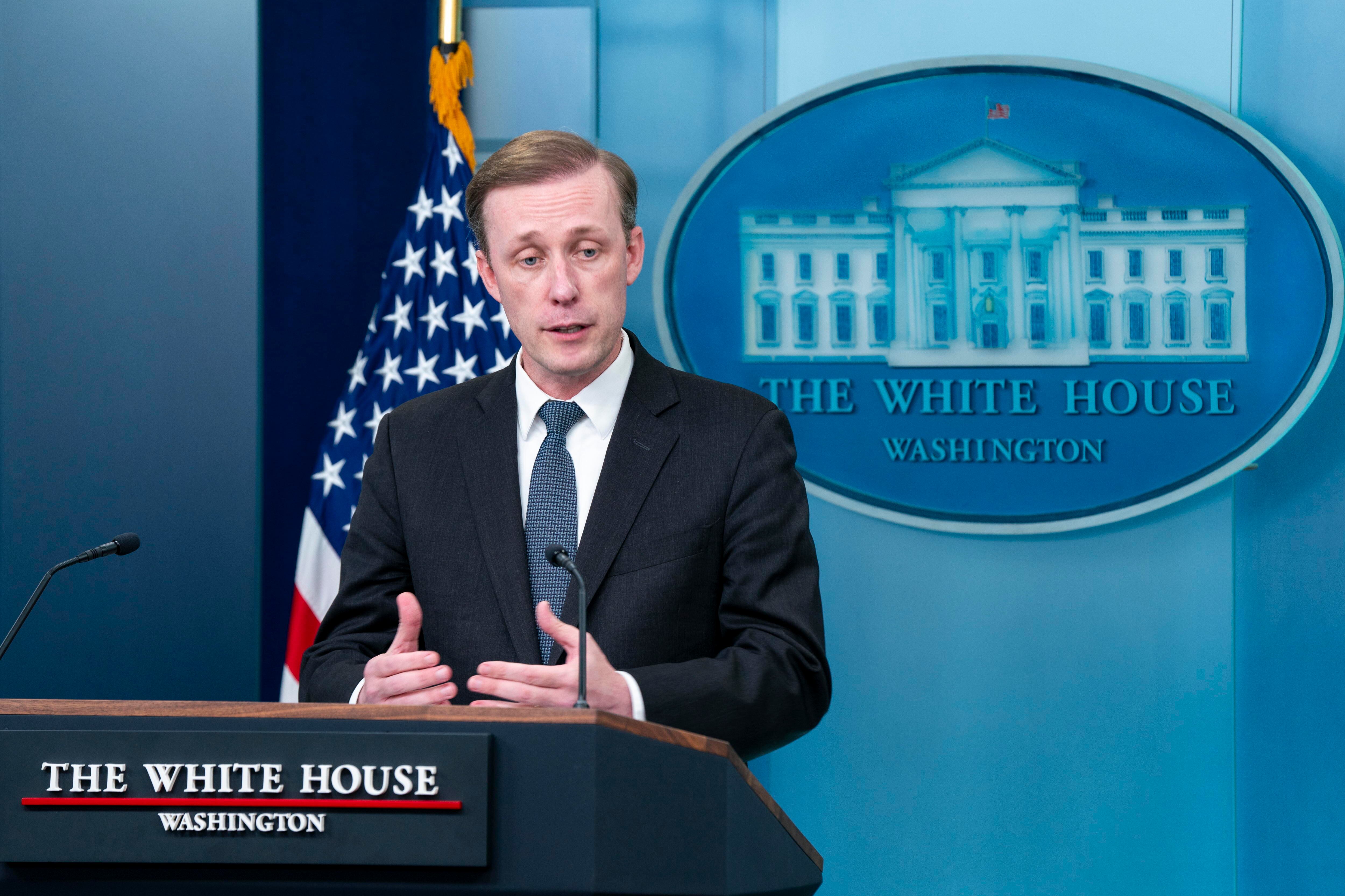 National Security Advisor Jake Sullivan responds to a question from the news media during the daily briefing at the White House in Washington, DC, USA, 13 May 2024. Sullivan briefed and responded to questions about US President Biden's Israel policy. EFE/EPA/SHAWN THEW
