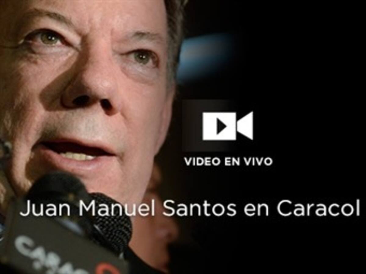 En vivo: Presidente Santos evalúa 3 años de Gobierno