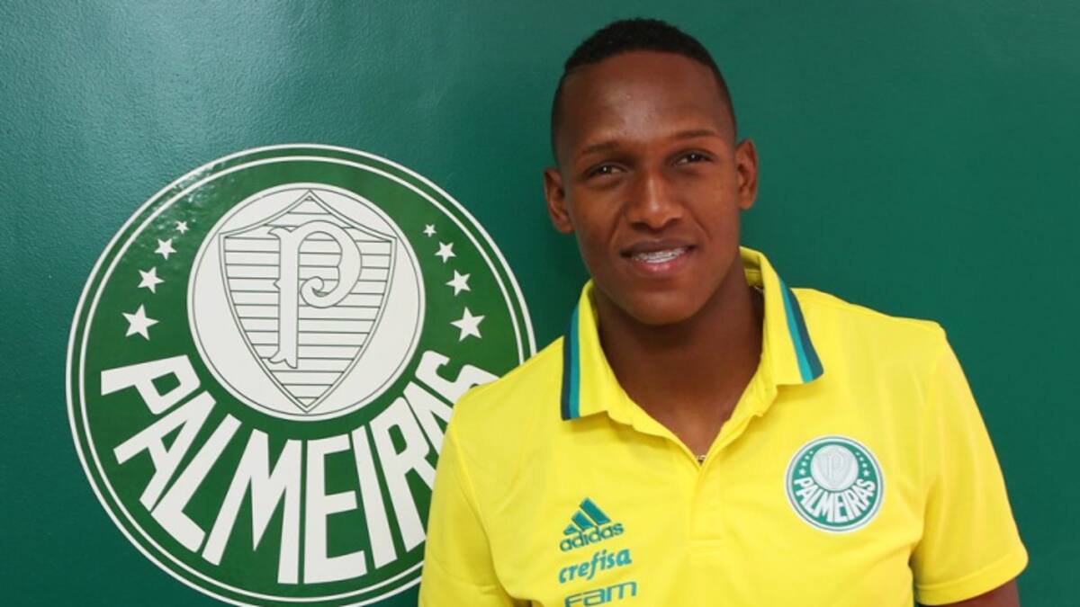 Yerry Mina se unió a trabajos con el Palmeiras