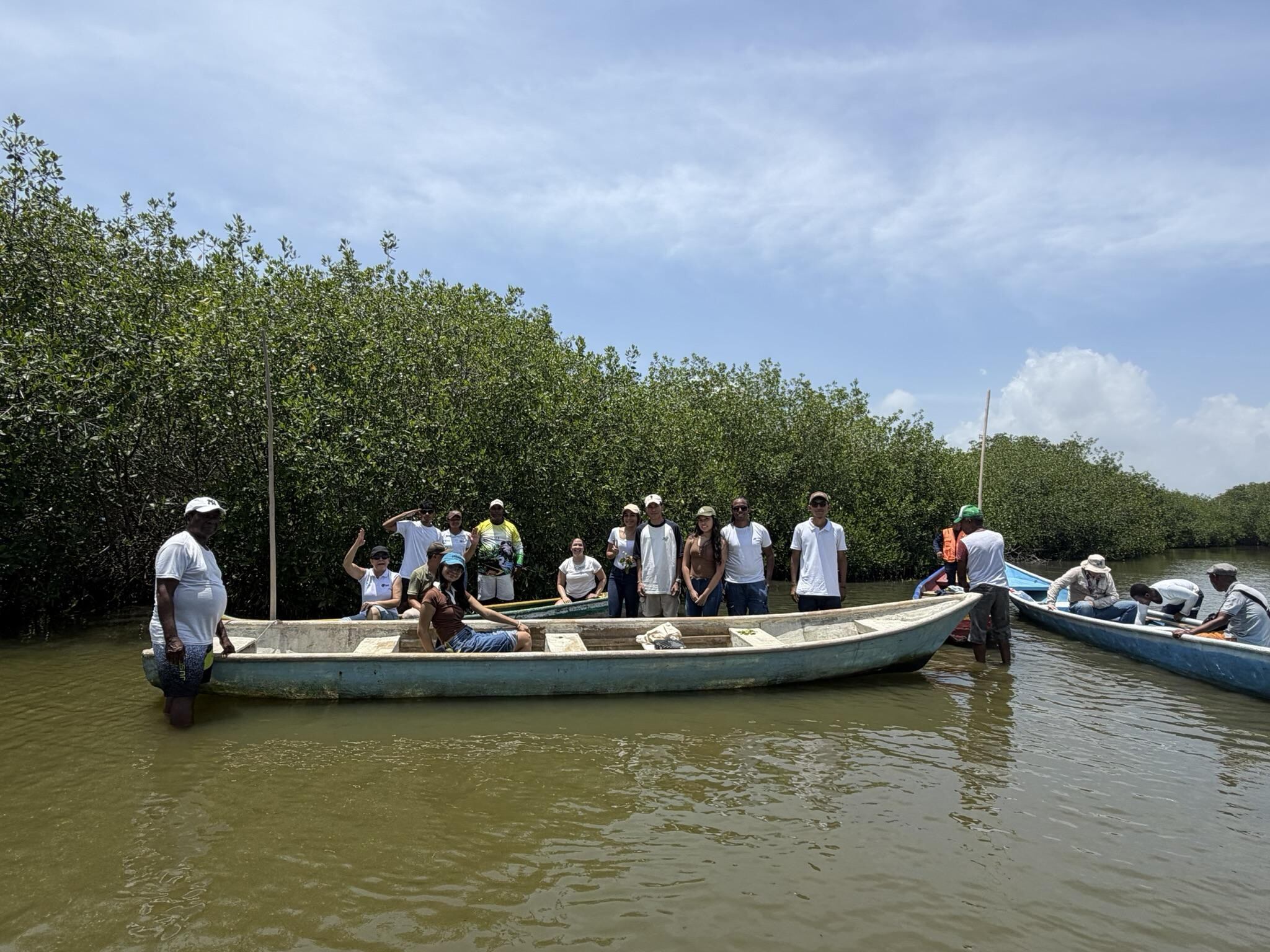Participantes de la actividad de Mangles. // Universidad de Cartagena