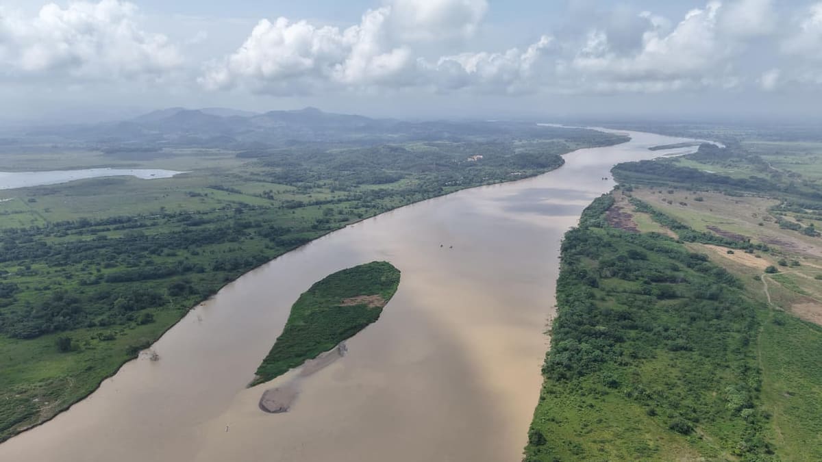 UNGRD anunció que logró desviar el 60% del caudal del río Cauca en la Mojana con obra de emergencia
