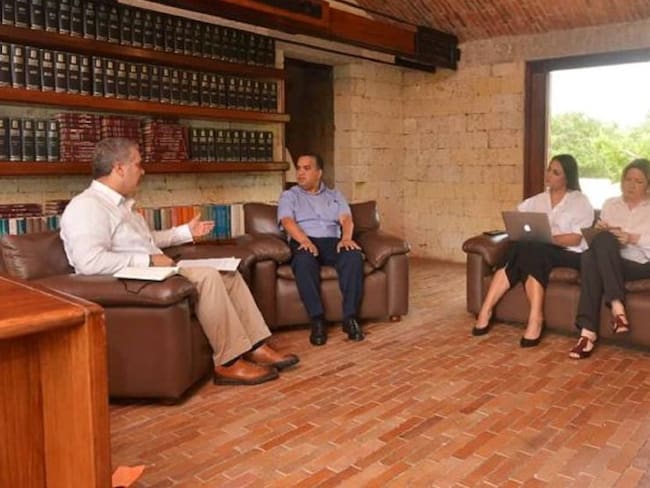Alcalde de Cartagena sustenta macro proyectos ante el Presidente Duque