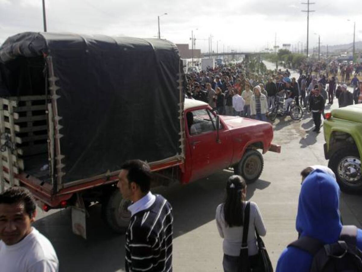 Suspenden paro de transporte público en Soacha
