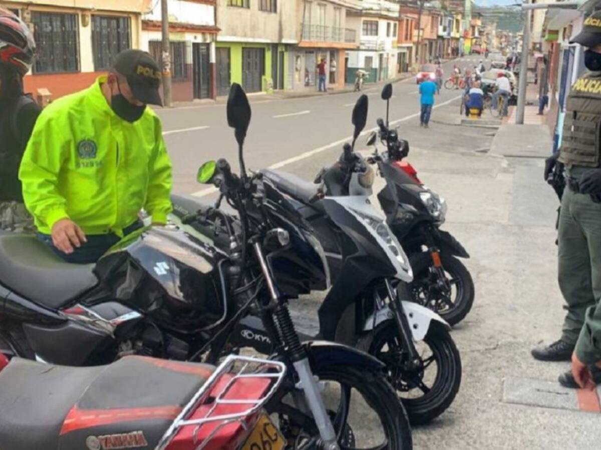 Policía de Manizales recuperó motocicletas robadas