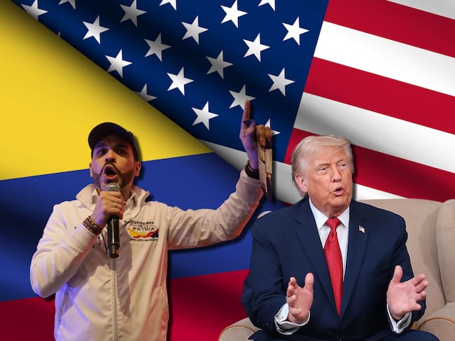Abelardo de la Espriella y Donald Trump. Fotos. Getty Images y Colprensa.