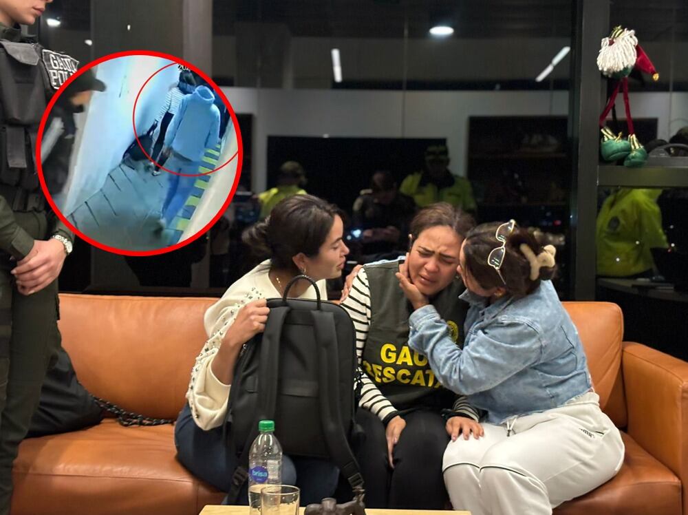 Lenis Paola Martínez, que había sido secuestrada en Castilla, suroccidente de Bogotá fue rescatada. Cortesía: @PoliciaBogota