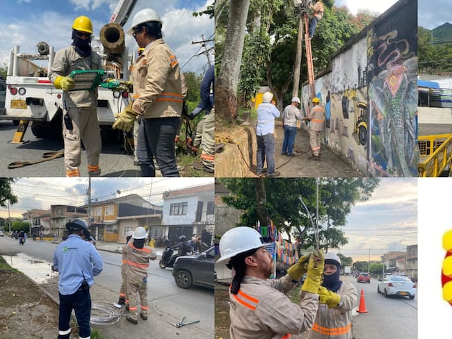 Estas acciones hacen parte del plan de operación y mantenimiento mientras avanza el proceso de modernización del alumbrado público.