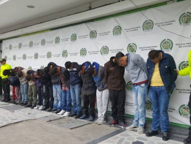 Capturada banda que había cometido 500 asaltos en un año en el centro de Bogotá