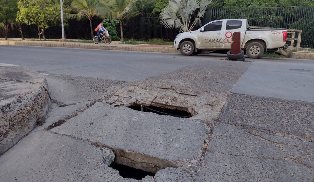 El pésimo estado de la malla vial en el distrito sigue sin soluciones por parte de secretaría de infraestructura
