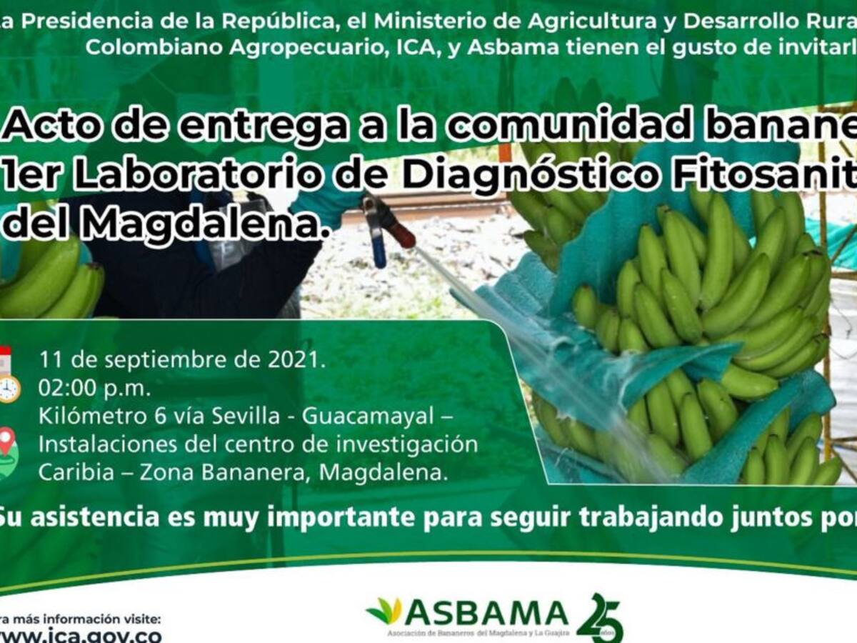 Duque visitará al Magdalena para inaugurar el laboratorio anti Fusarium
