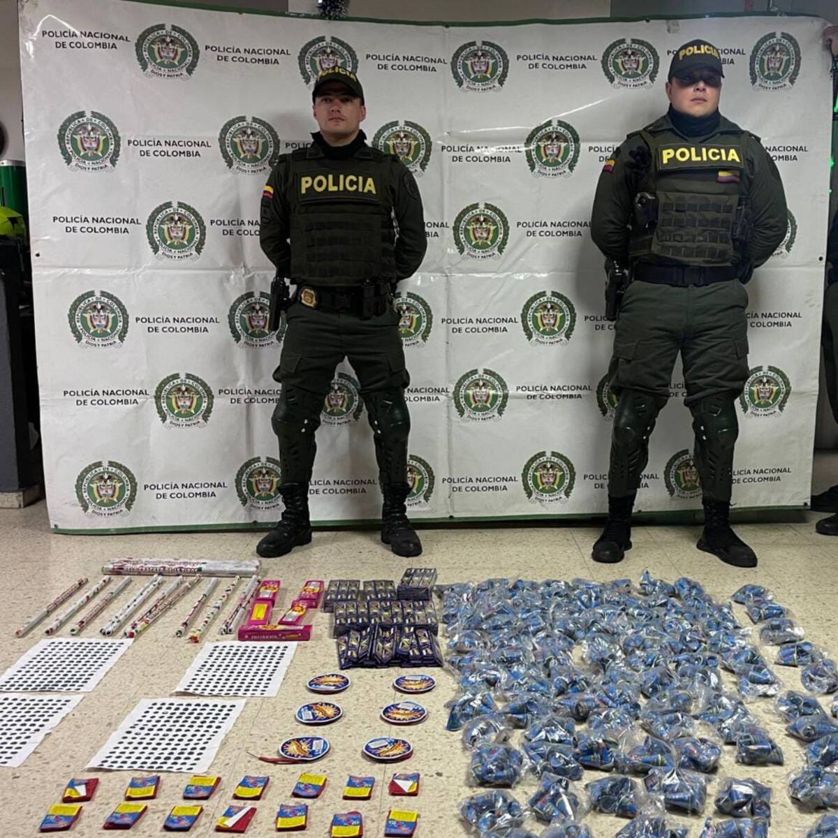 1000 Kilos de pólvora ha incautado la Policía Quindío en lo que va de diciembre
